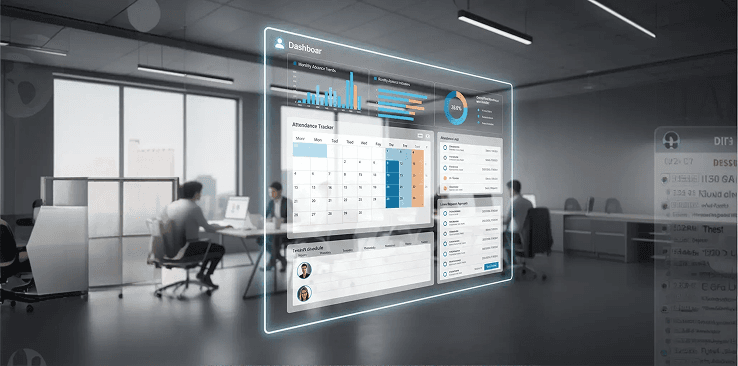 HRMS Dashboard - Employee data, charts, payroll, attendance, and KPI tracking