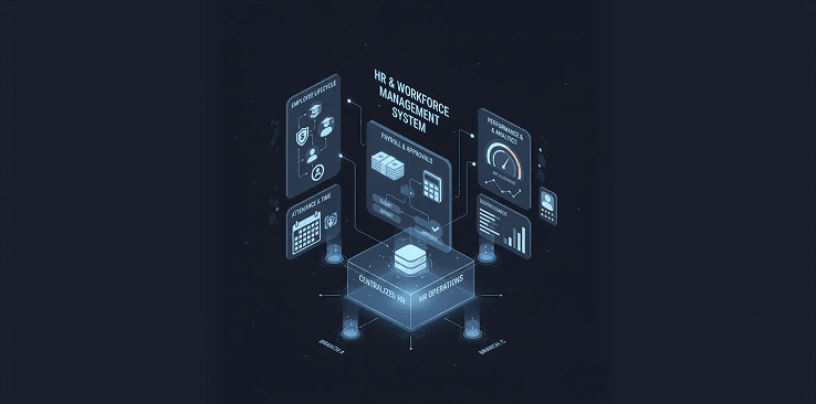 HRMS Dashboard - Employee data, charts, payroll, attendance, and KPI tracking